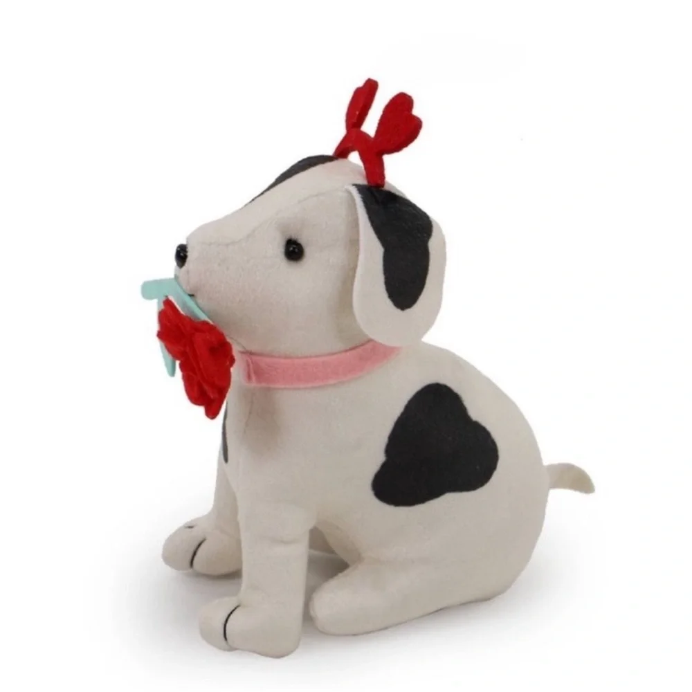 3 for $15 SALE New Target Bullseye Black & White Plush Dalmatian Dog with Rose